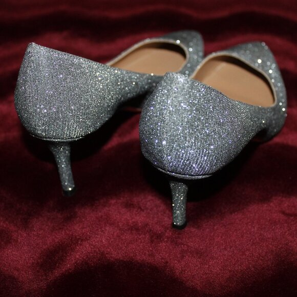 Nina sparkly silver heels - Picture 3 of 7